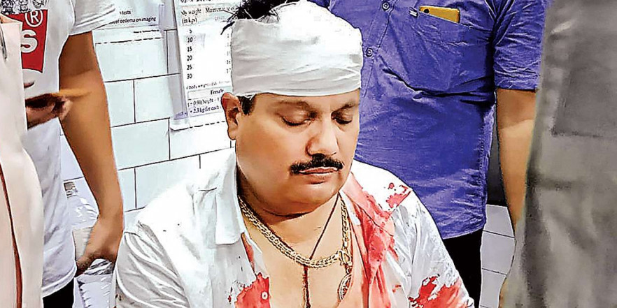 पुलिस लाठीचार्ज में भाजपा सांसद अर्जुन सिंह घायल
