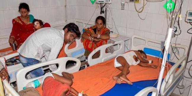 दिमागी बुखार से 73 बच्चों की मौत, मिनिस्टर नित्यानंद राय पहुंचे मुजफ्फरपुर