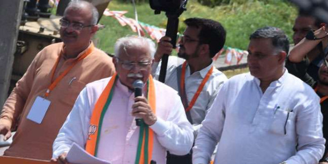 मुख्यमंत्री मनोहर लाल ने हुड्डा पर बोला हमला, कहा- न नौ मन तेल होगा न राधा नाचेगी