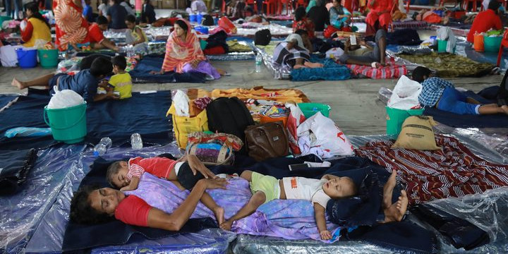 Student at relief camp appeal for text books to CM