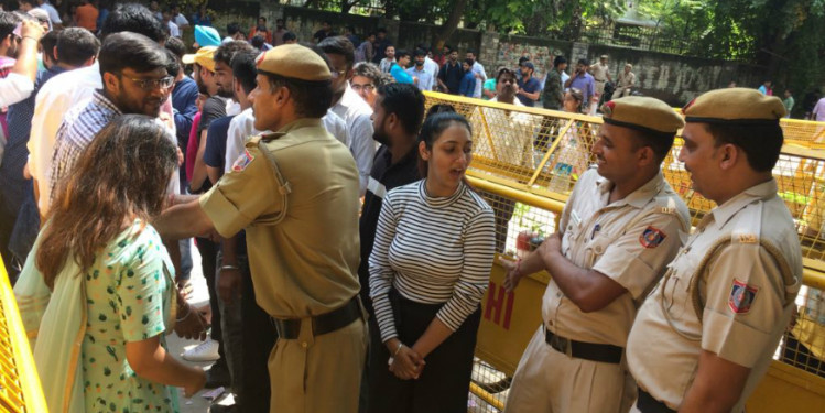 Voting for DUSU Election Underway, Police detains NSUI Candidate