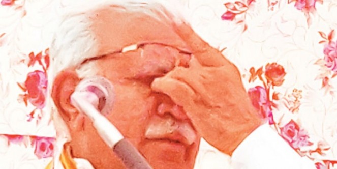 जहां पिता ने दो आने की नौकरी की, उसी गांव में भारत मां की रक्षा के लिए वोट मांगने आया हूं: मनोहर लाल