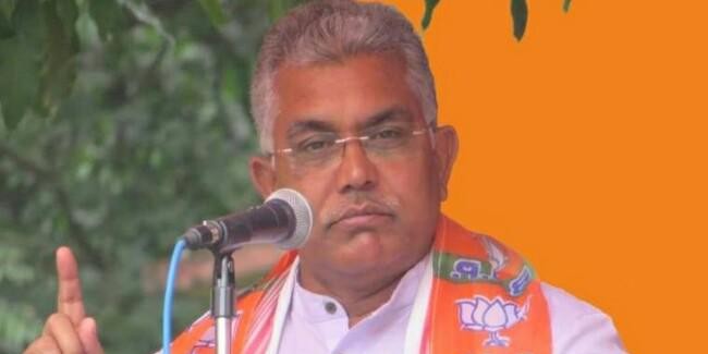 नोबेल पुरस्कार विजेता के बयान पर भड़के दिलीप घोष, कहा- यहां हर जगह लगता है जय श्रीराम का नारा
