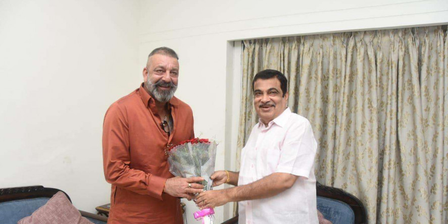 Sanjay Dutt pays courtesy visit to Union Minister Nitin Gadkari