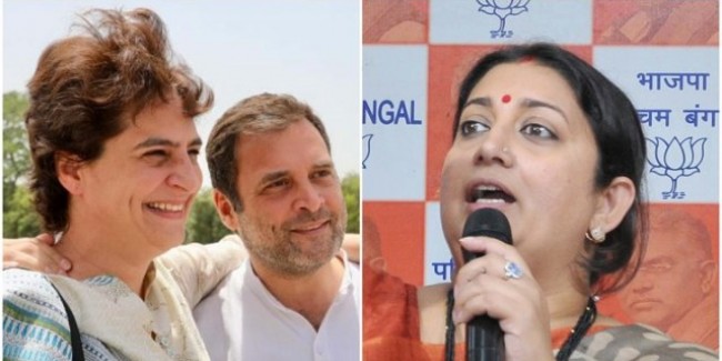 तीखी हुई अमेठी की लड़ाई: प्रियंका का स्मृति पर पैसे बांटने का आरोप, स्मृति बोलीं- राहुल लापता उम्मीदवार