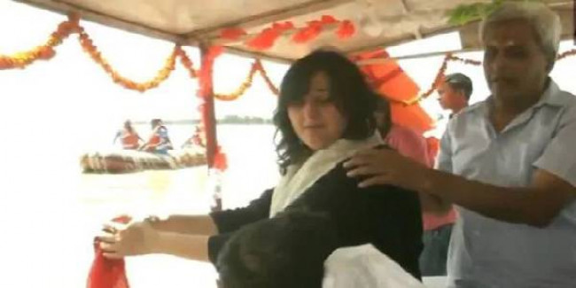 गढ़मुक्तेश्वर में हुआ सुषमा स्वराज के अस्थियों का विसर्जन