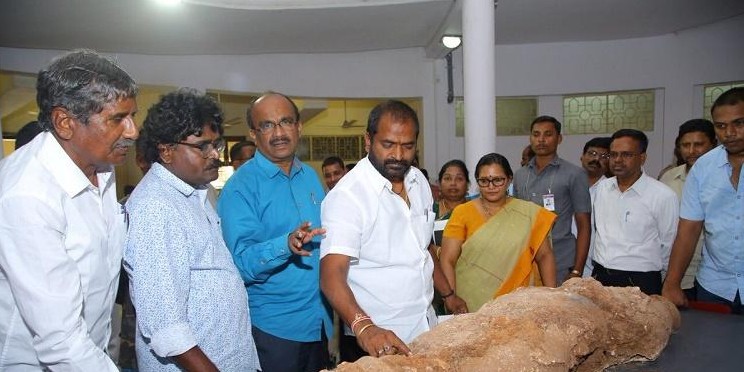 Rare stucco Buddhist sculpture excavated in Telangana